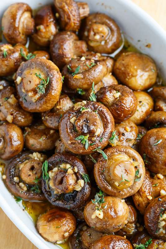 Roasted Mushrooms In Brown Butter