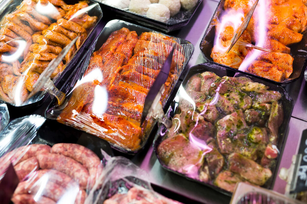 Meats In Marinade On Supermarket Display Pre Cook 2025 01 10 20 37 58 Utc 1