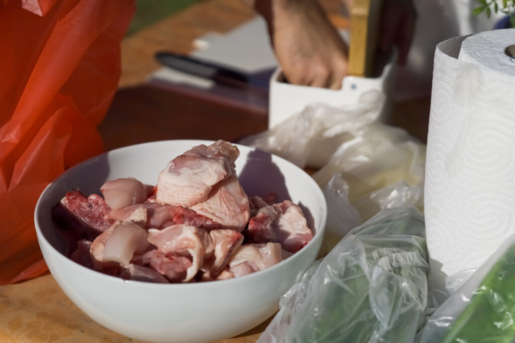 Closeup Shot Of Chicken Meat In A White Bowl 2023 11 27 04 55 29 Utc 1